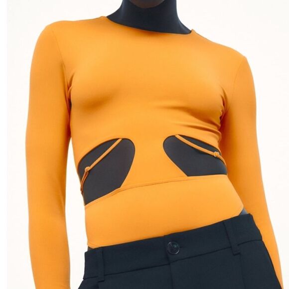 NWT Zara Cutout Long Sleeve Bodysuit - Picture 4 of 12